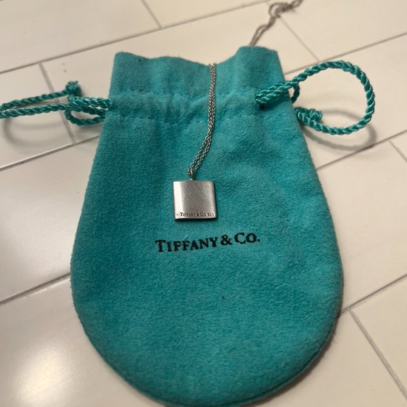 Tiffany & Co. Sterling Silver Square Necklace - Picture 2 of 2